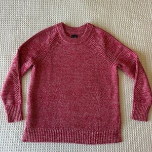 GAP Heathered Pink Crewneck Sweater